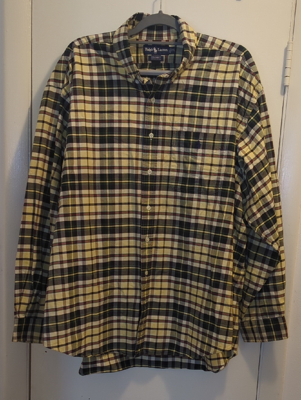 Ralph Lauren Yellow, Green & Brown Plaid Button-Down Shirt NOW ONLY $20